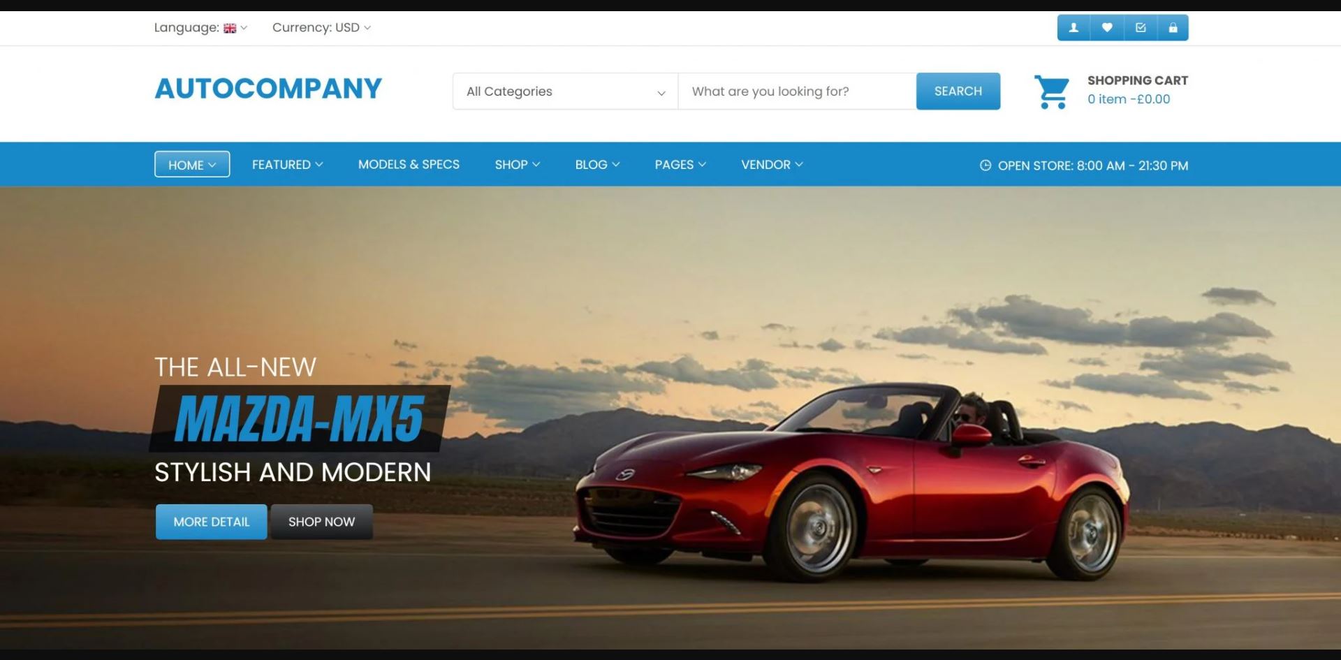 Automaker website portfolio