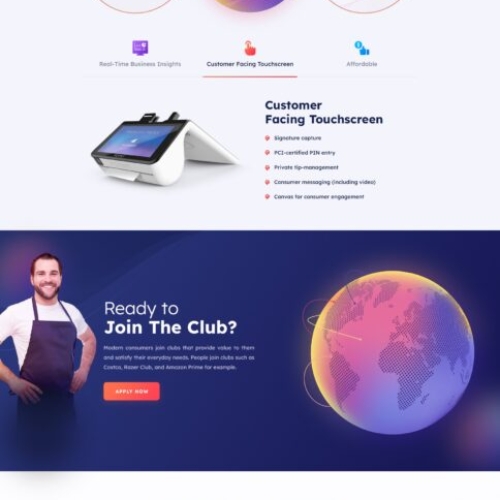 web design landing page